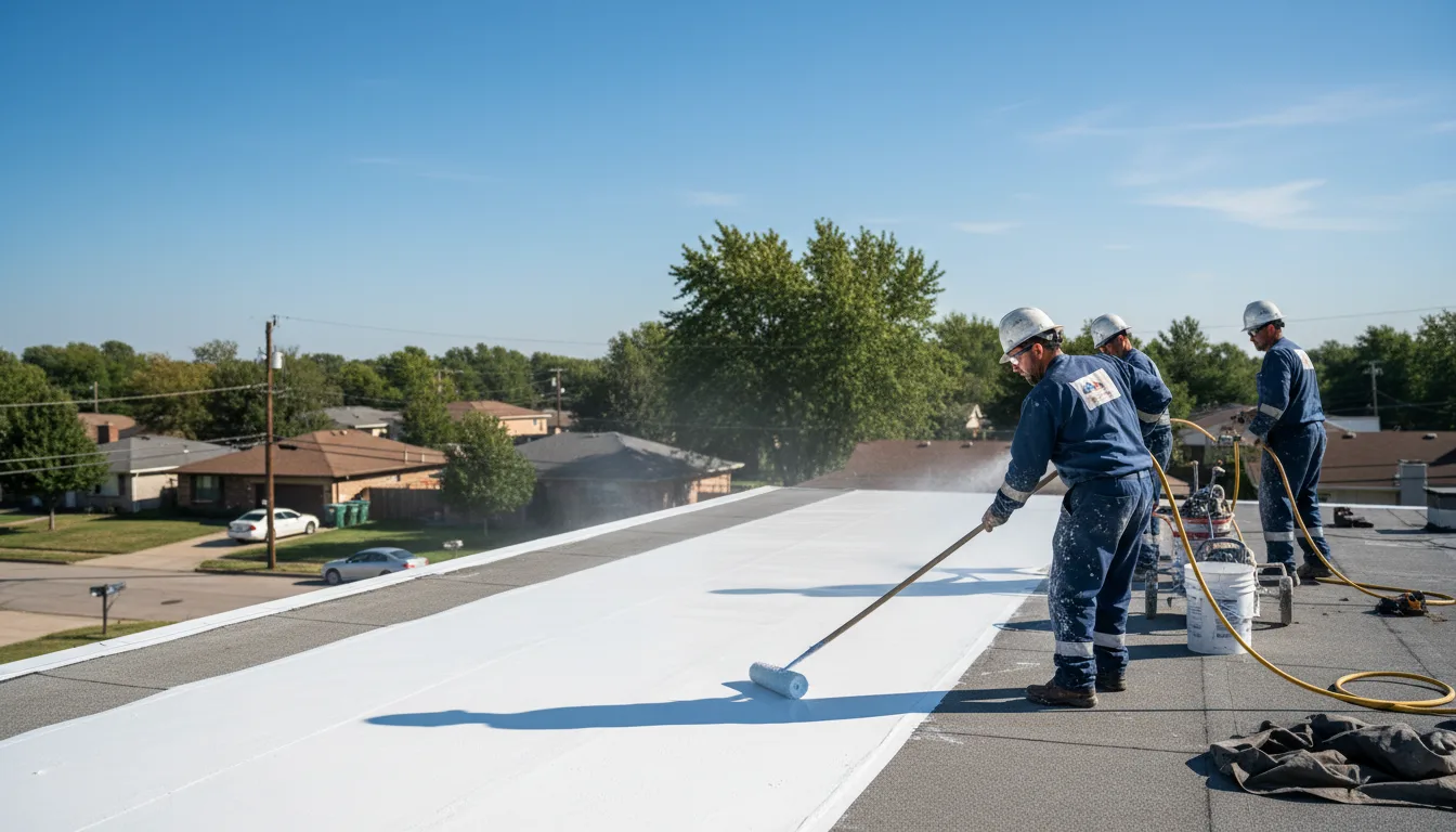 Commercial roof coating in Oswego, KS near me